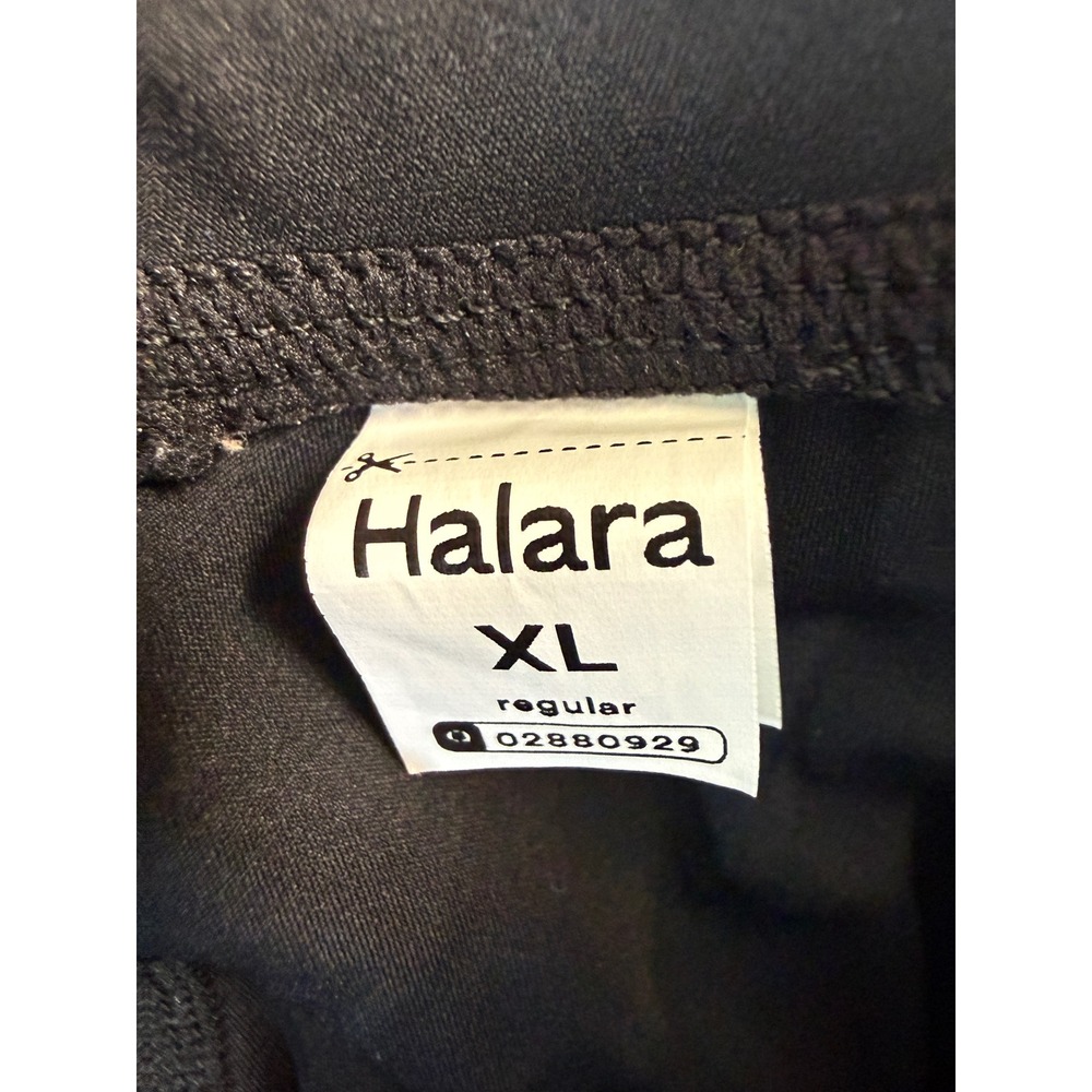 Halara Black High Waisted Flare Leggings Yoga Pants Womens XL Regular - Picture 4 of 5